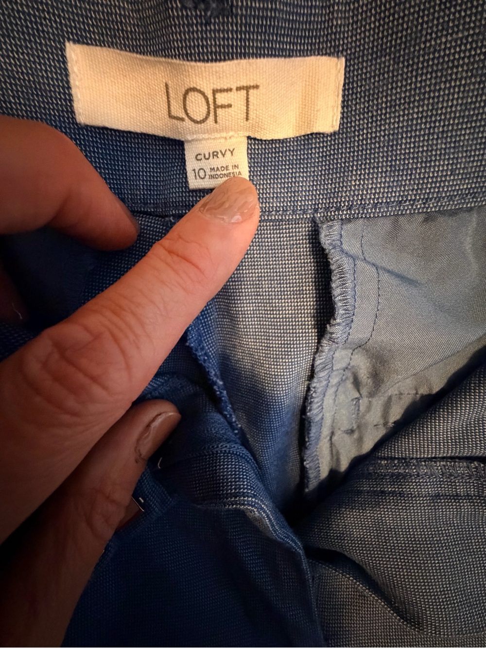 LOFT The Riviera Slim Blue Jacket